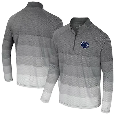 Colosseum Penn State Nittany Lions AI Striped Mesh Quarter-Zip Raglan Windshirt