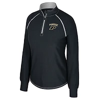 Colosseum Purdue Boilermakers Bikram Raglan Quarter-Zip Top