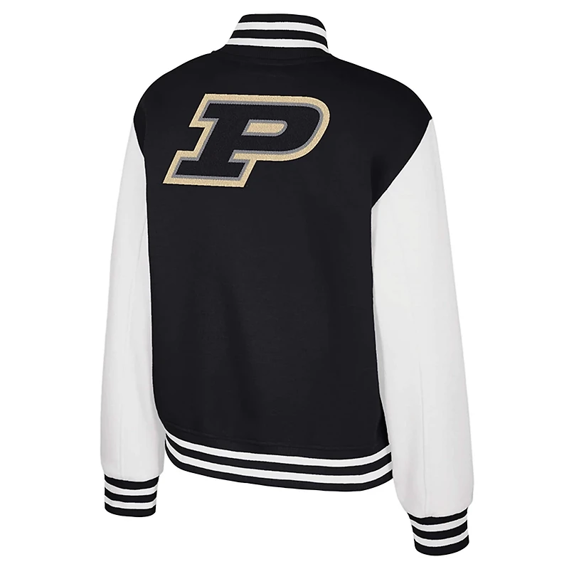 Colosseum Purdue Boilermakers French Baguette Full Snap Fleece Jacket