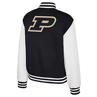 Colosseum Purdue Boilermakers French Baguette Full Snap Fleece Jacket