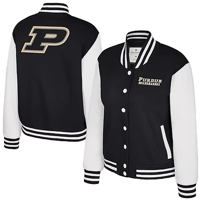 Colosseum Purdue Boilermakers French Baguette Full Snap Fleece Jacket
