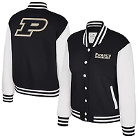 Colosseum Purdue Boilermakers French Baguette Full Snap Fleece Jacket