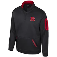Colosseum Rutgers Scarlet Knights Mainframe Fleece Quarter-Zip Jacket