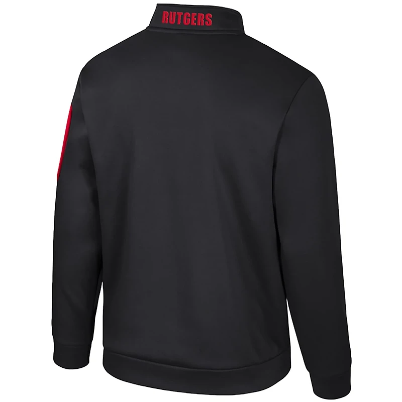 Colosseum Rutgers Scarlet Knights Mainframe Fleece Quarter-Zip Jacket