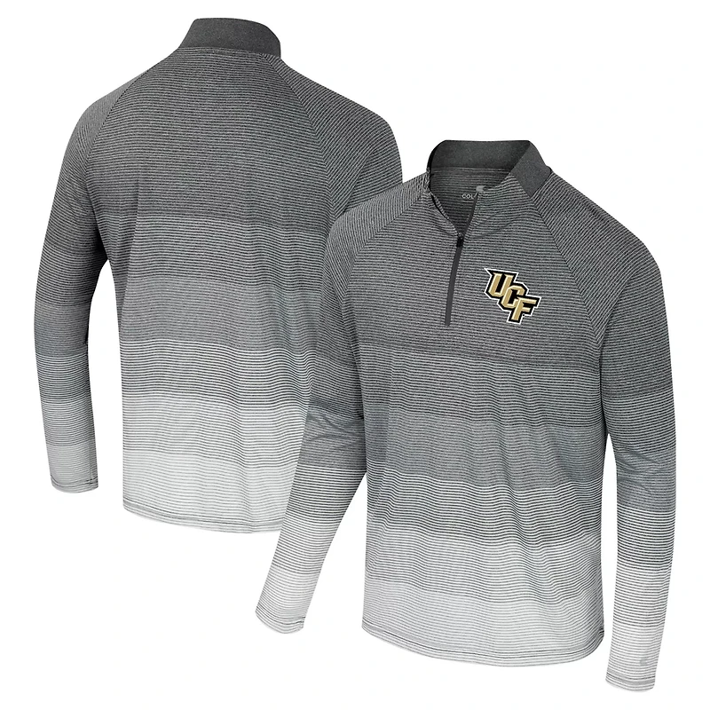 Colosseum UCF Knights AI Striped Mesh Quarter-Zip Raglan Windshirt