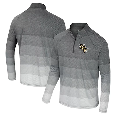 Colosseum UCF Knights AI Striped Mesh Quarter-Zip Raglan Windshirt
