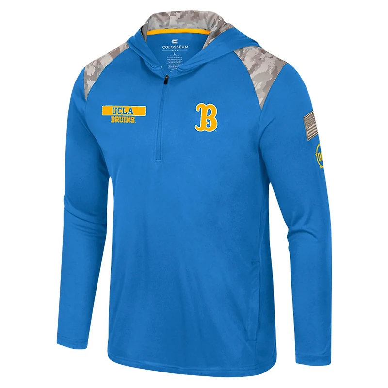 Colosseum UCLA Bruins OHT Military Appreciation Quarter-Zip Hoodie Jacket