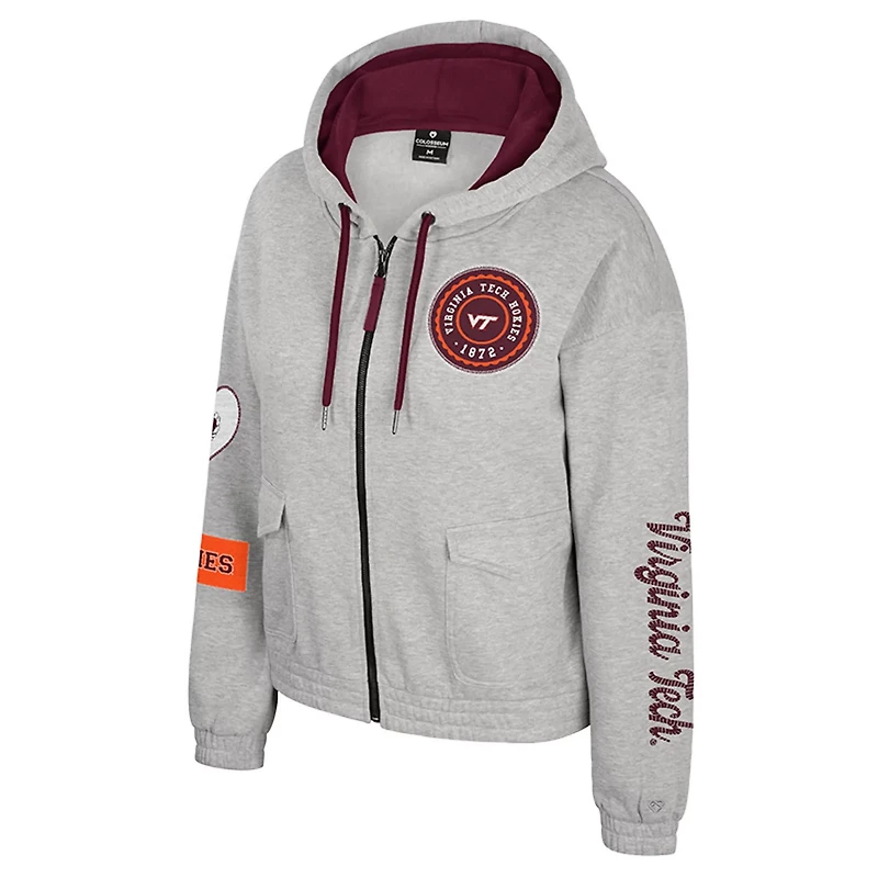 Colosseum Virginia Tech Hokies Alfie Full-Zip Hoodie Jacket