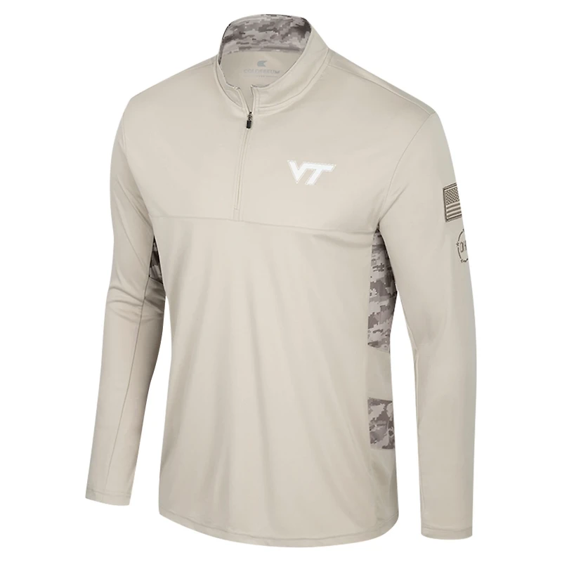 Colosseum Virginia Tech Hokies OHT Military Appreciation Quarter-Zip Jacket