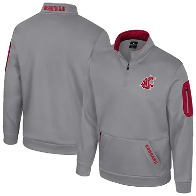 Colosseum Washington State Cougars Mainframe Quarter-Zip Fleece Jacket