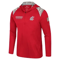 Colosseum Washington State Cougars OHT Military Appreciation Quarter-Zip Hoodie Jacket