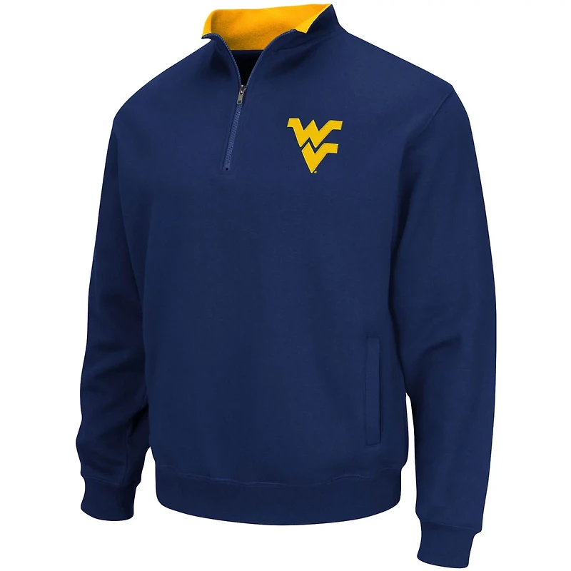 Colosseum West Virginia Mountaineers Big  Tall Tortugas Quarter-Zip Jacket