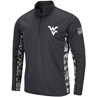 Colosseum West Virginia Mountaineers OHT Military Appreciation Digital Camo Lightweight Quarter-Zip Pullover