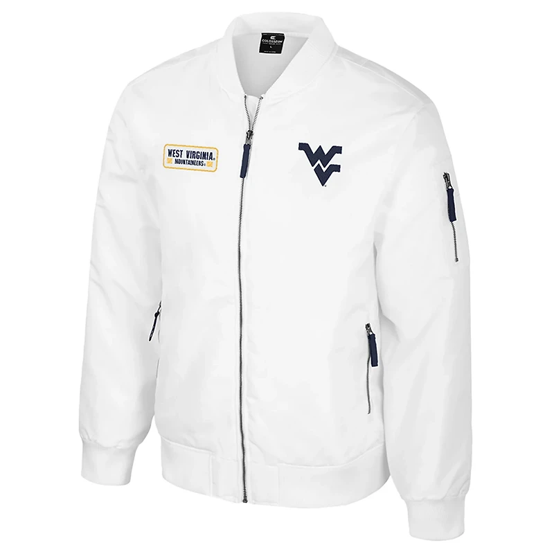 Colosseum West Virginia Mountaineers Rabbit Full-Zip Bomber Jacket
