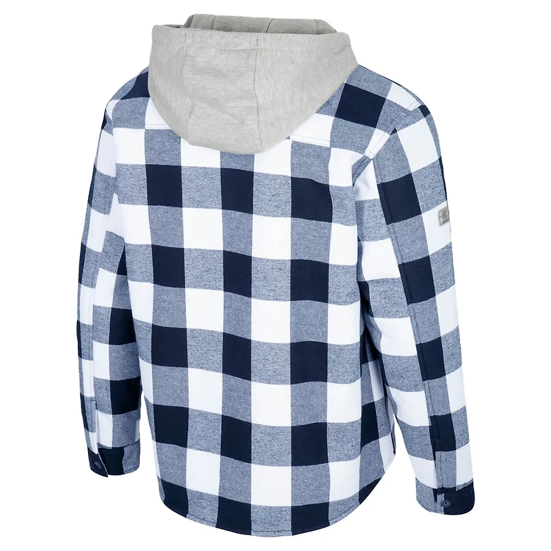 Colosseum White UCLA Bruins Buffalo Plaid Full-Zip Jacket