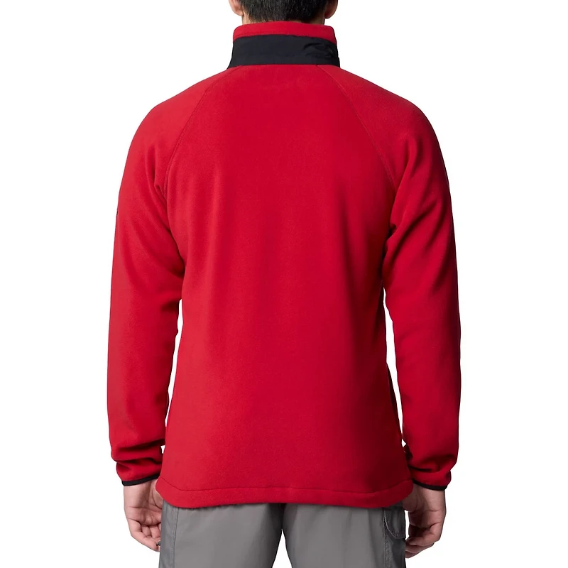 Columbia Arkansas Razorbacks Flanker IV Fleece Raglan Full-Zip Jacket