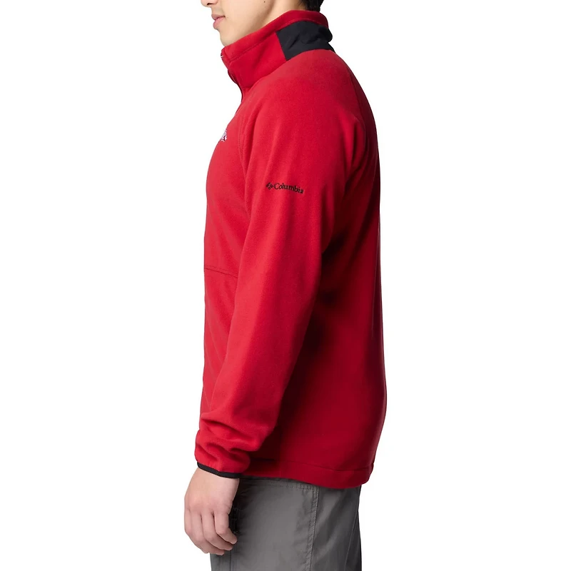 Columbia Arkansas Razorbacks Flanker IV Fleece Raglan Full-Zip Jacket