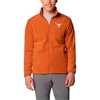 Columbia Burnt Texas Longhorns Big  Tall Flanker IV Fleece Raglan Full-Zip Jacket
