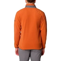 Columbia Burnt Texas Longhorns Big  Tall Flanker IV Fleece Raglan Full-Zip Jacket