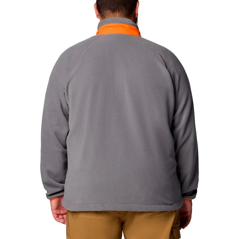 Columbia Clemson Tigers Big Tall Flanker IV Fleece Raglan Full-Zip Jacket