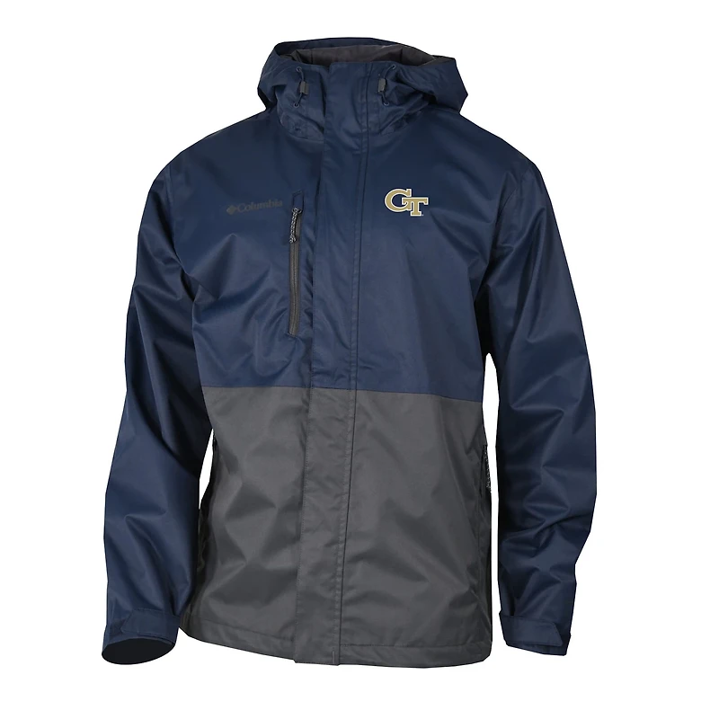 Columbia Georgia Tech Yellow Jackets Hikebound Omni-Tech Full-Zip Rain Jacket