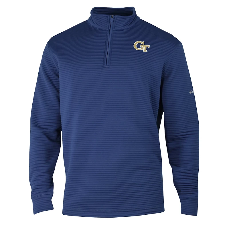 Columbia Georgia Tech Yellow Jackets Omni-Wick Pack It Up Quarter-Zip Top
