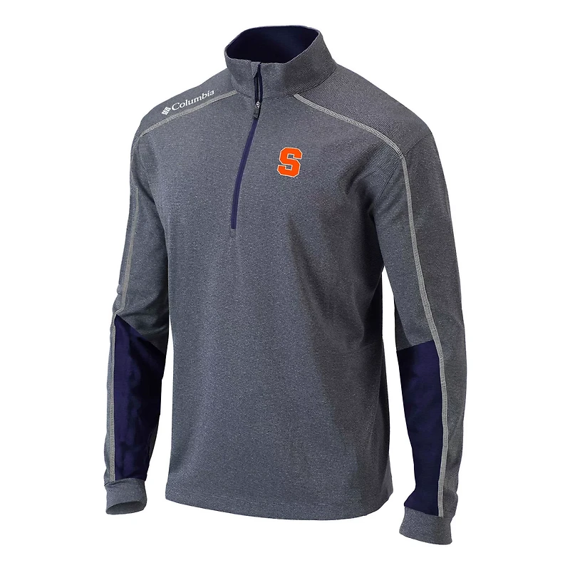 Columbia Heather Gray Syracuse Orange Shotgun Omni-Wick Quarter-Zip Jacket