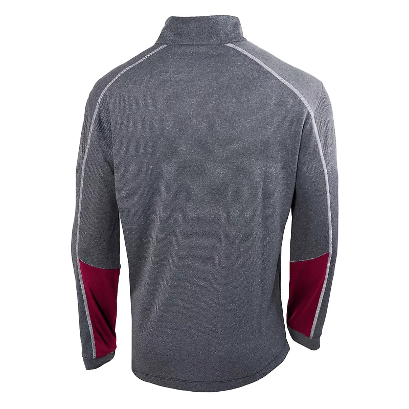 Columbia Heather Gray USC Trojans Shotgun Omni-Wick Quarter-Zip Jacket