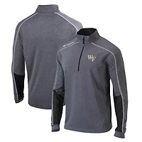 Columbia Heather Gray Wake Forest Demon Deacons Shotgun Omni-Wick Quarter-Zip Jacket