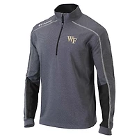 Columbia Heather Gray Wake Forest Demon Deacons Shotgun Omni-Wick Quarter-Zip Jacket