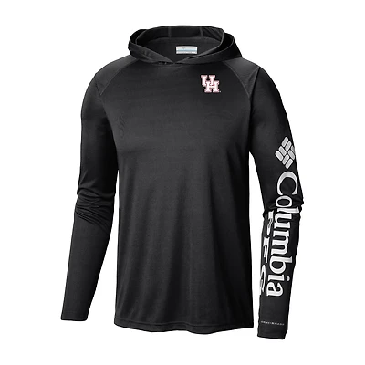 Columbia Houston Cougars Terminal Tackle Omni-Shade Lightweight Pullover Hoodie