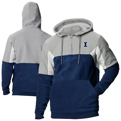 Columbia Illinois Fighting Illini Lodge Fleece Quarter-Zip Hoodie