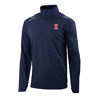 Columbia Illinois Fighting Illini Omni-Wick Oakland Downs Quarter-Zip Top
