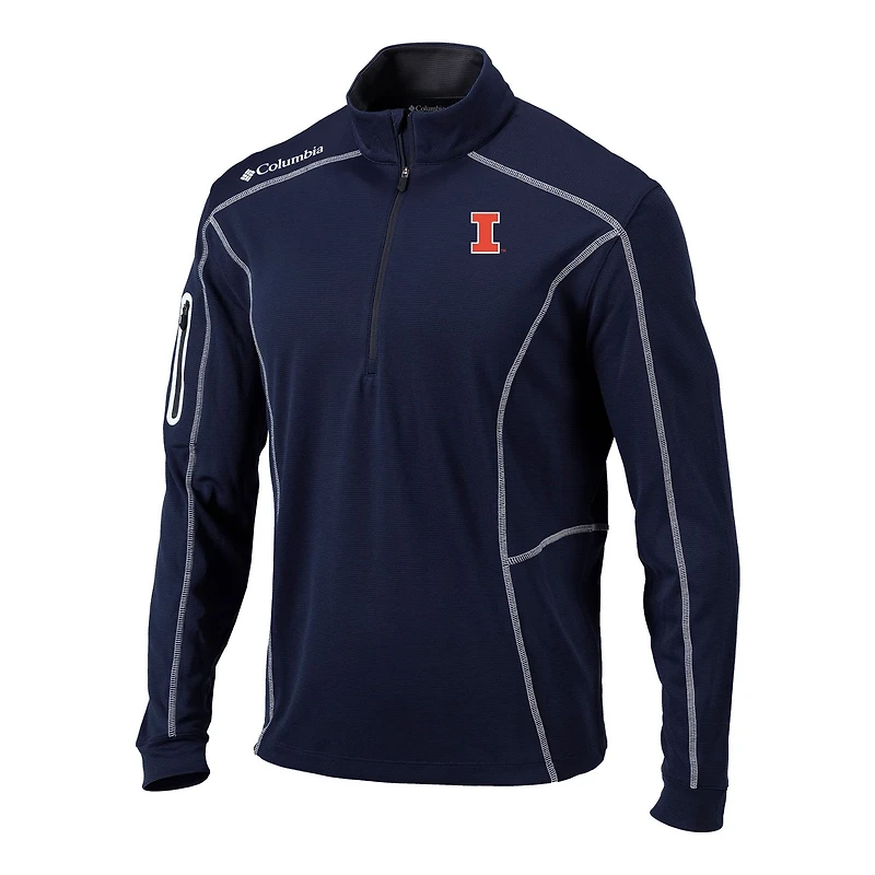 Columbia Illinois Fighting Illini Omni-Wick Shotgun Quarter-Zip Pullover