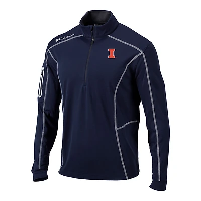 Columbia Illinois Fighting Illini Omni-Wick Shotgun Quarter-Zip Pullover