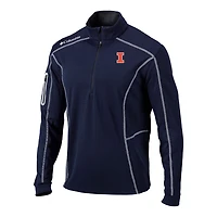 Columbia Illinois Fighting Illini Omni-Wick Shotgun Quarter-Zip Pullover