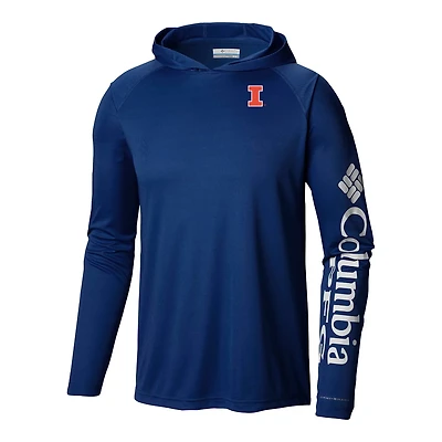 Columbia Illinois Fighting Illini Terminal Tackle Omni-Shade Lightweight Pullover Hoodie