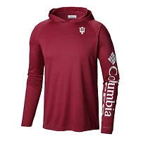 Columbia Indiana Hoosiers Terminal Tackle Omni-Shade Lightweight Pullover Hoodie