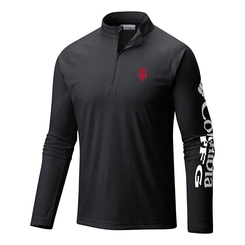 Columbia Indiana Hoosiers Terminal Tackle Omni-Wick Quarter-Zip Top