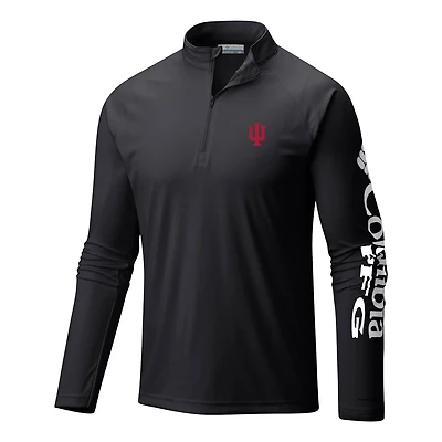 Columbia Indiana Hoosiers Terminal Tackle Omni-Wick Quarter-Zip Top