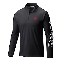 Columbia Indiana Hoosiers Terminal Tackle Omni-Wick Quarter-Zip Top