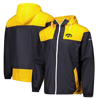 Columbia Iowa Hawkeyes Flash Challenger II Omni-Shade Full-Zip Windbreaker Jacket