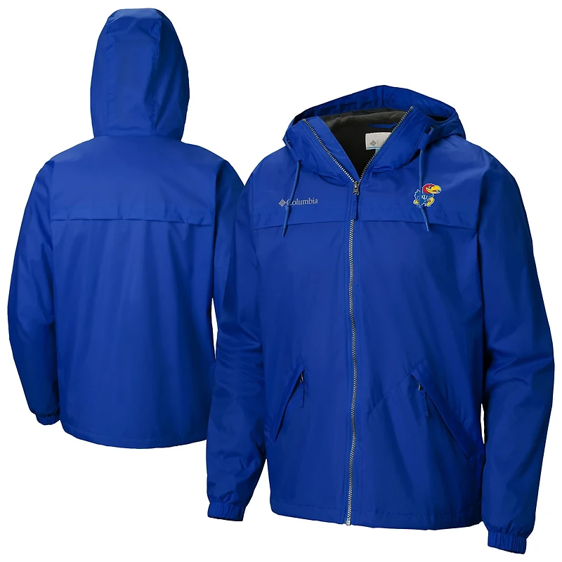 Columbia Kansas Jayhawks Oroville Creek Lined Omni-Tech Full-Zip Jacket