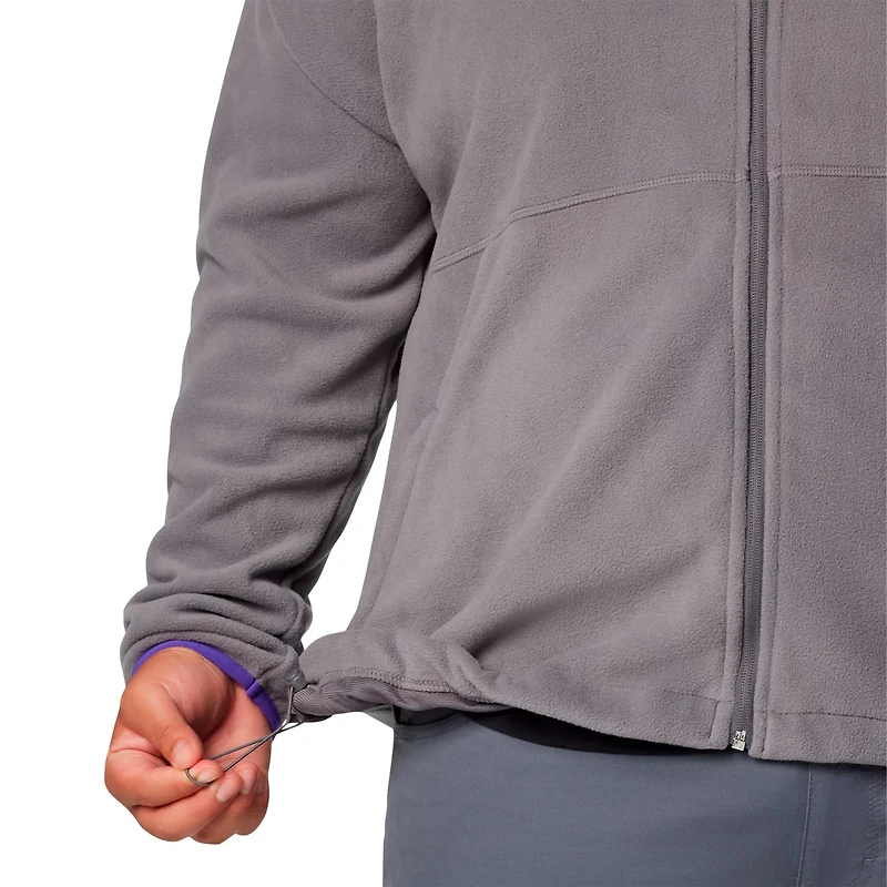 Columbia LSU Tigers Big  Tall Flanker IV Fleece Raglan Full-Zip Jacket