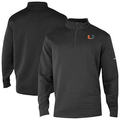 Columbia Miami Hurricanes Omni-Wick Pack It Up Quarter-Zip Top