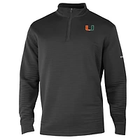 Columbia Miami Hurricanes Omni-Wick Pack It Up Quarter-Zip Top