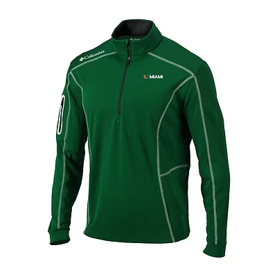 Columbia Miami Hurricanes Omni-Wick Shotgun Quarter-Zip Pullover
