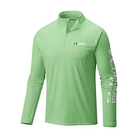 Columbia Miami Hurricanes Terminal Tackle Omni-Wick Quarter-Zip Top