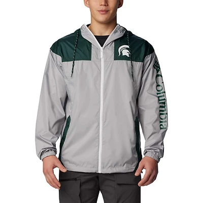 Columbia Michigan State Spartans Flash Challenger Omni-Shade Full-Zip Windbreaker Hoodie Jacket