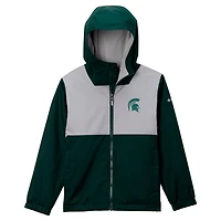 Columbia Michigan State Spartans Rainy Fields Lined Omni-Tech Full-Zip Hoodie Jacket